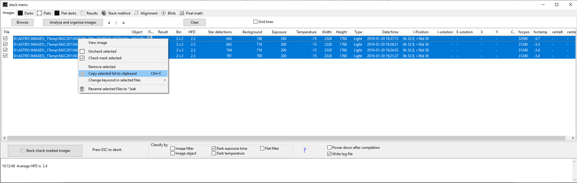 ASTAP, Astrometric Stacking Program