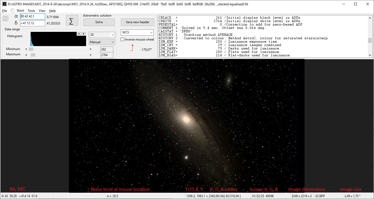 ASTAP, Astrometric Stacking Program