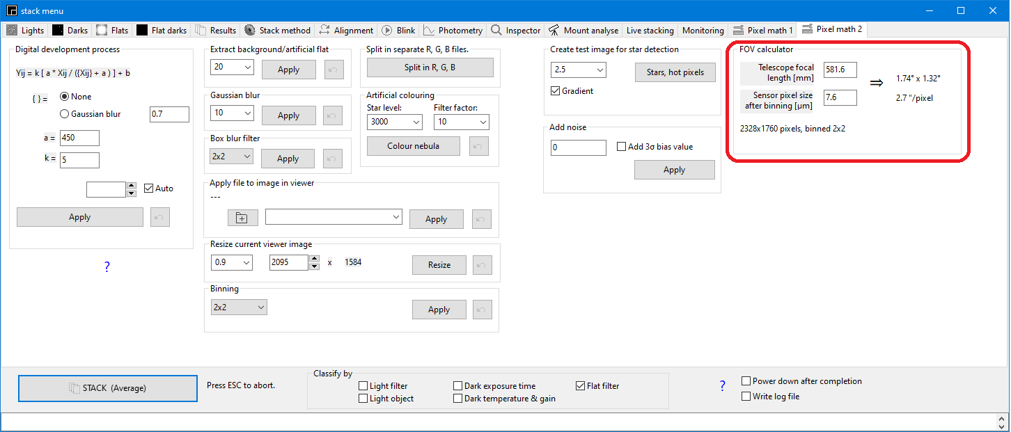 Adjustable FOV (menu option + command)